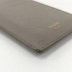 Celine Coin Case Fragment Leather Gray