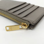 Celine Coin Case Fragment Leather Gray