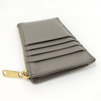 Celine Coin Case Fragment Leather Gray