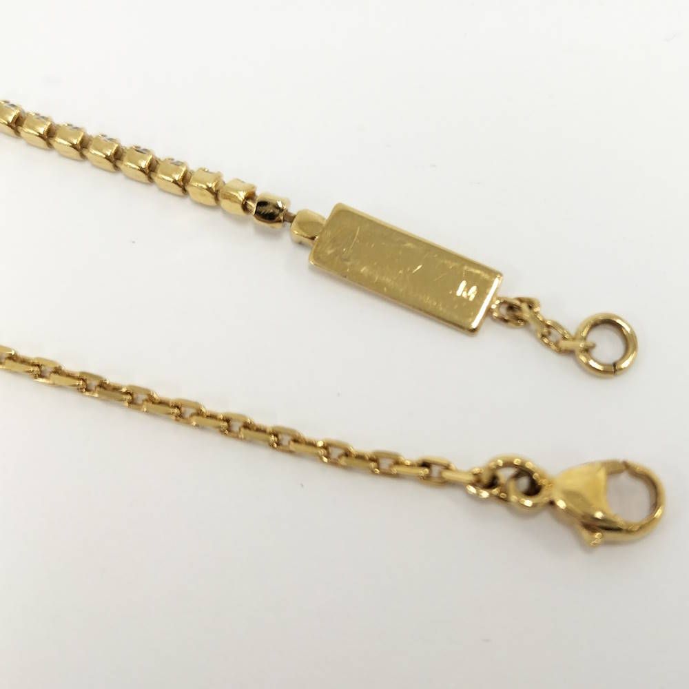 Saint Laurent Bracelet Cassandra Rhinestone Plated Gold