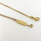 Saint Laurent Bracelet Cassandra Rhinestone Plated Gold