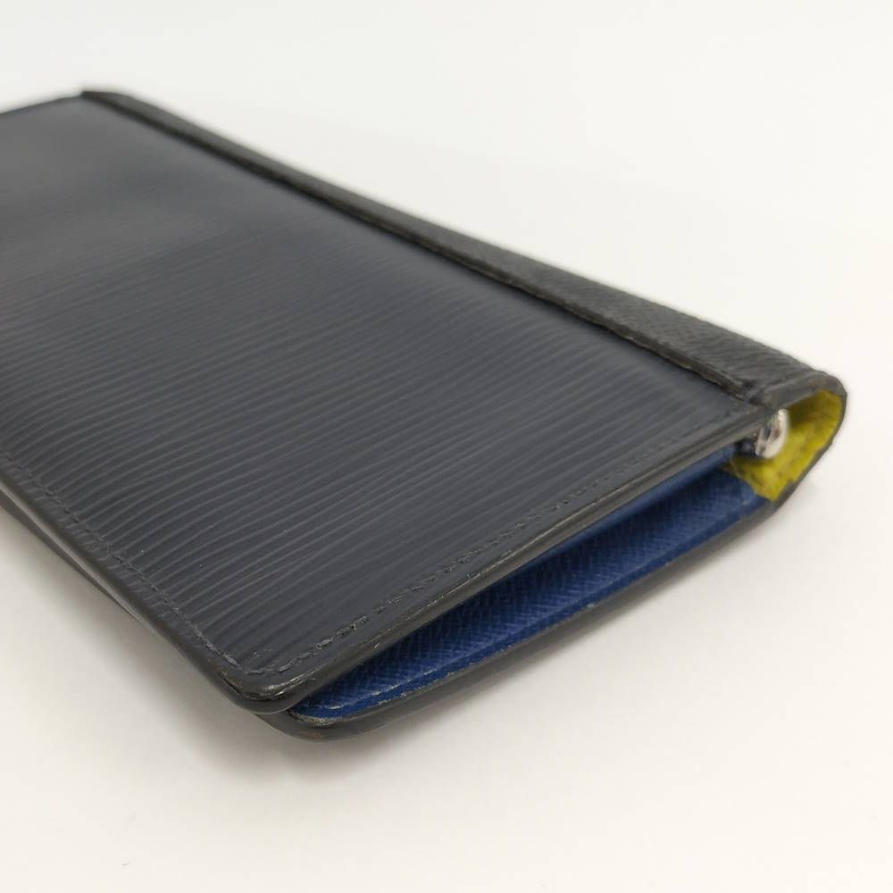 Louis Vuitton Portefeuille Brazza Wallet Epi Damier Graphite Black Navy