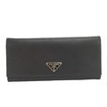 Prada Bifold Wallet Leather Black