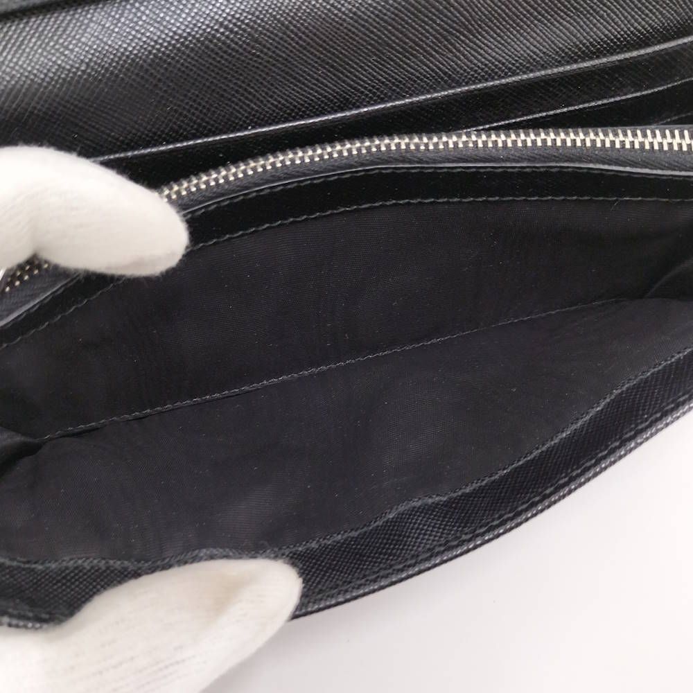 Prada Bifold Wallet Leather Black — view 7
