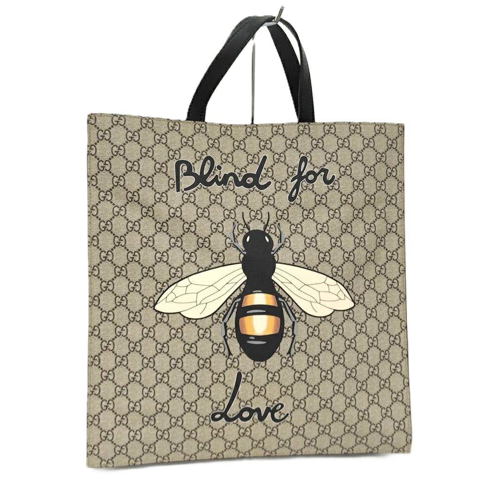 Gucci GG Supreme Beam Handbag Brown