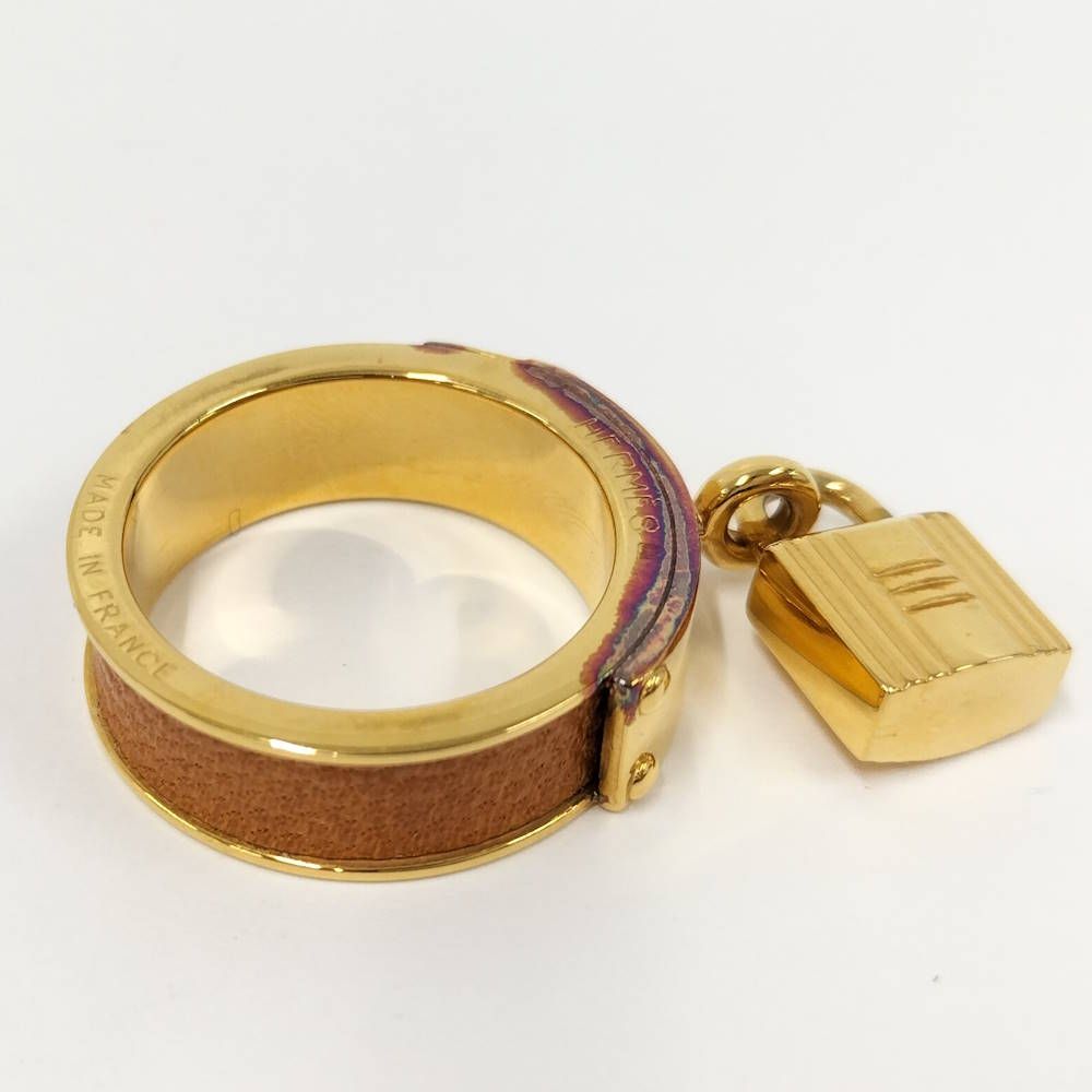 Hermes Kelly Scarf Ring Gold Plated — view 7