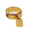 Hermes Kelly Scarf Ring Gold Plated