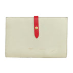 Celine Large Strap Wallet Bifold Ivory