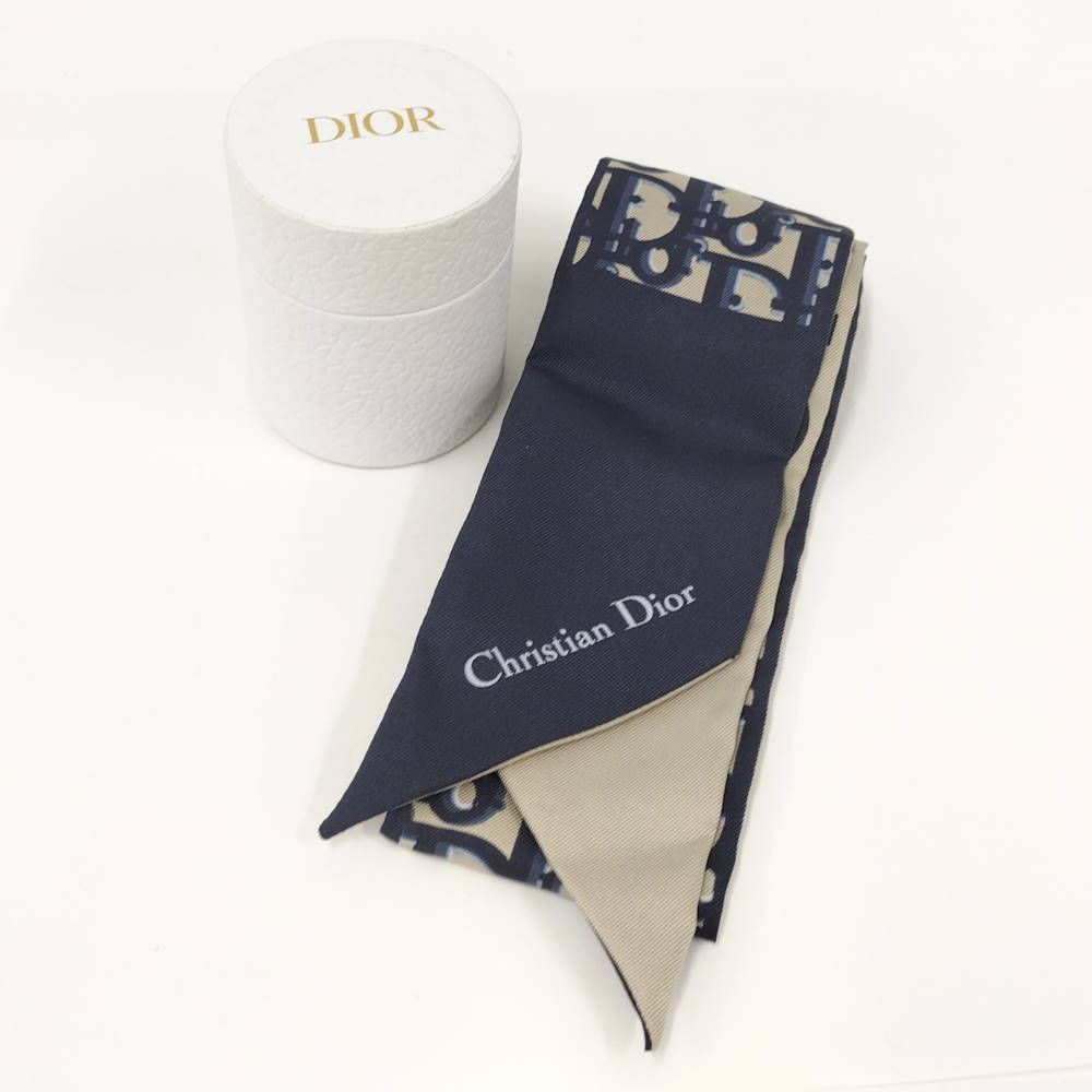 Dior Mitzah Ribbon Scarf Trotter Silk — view 8