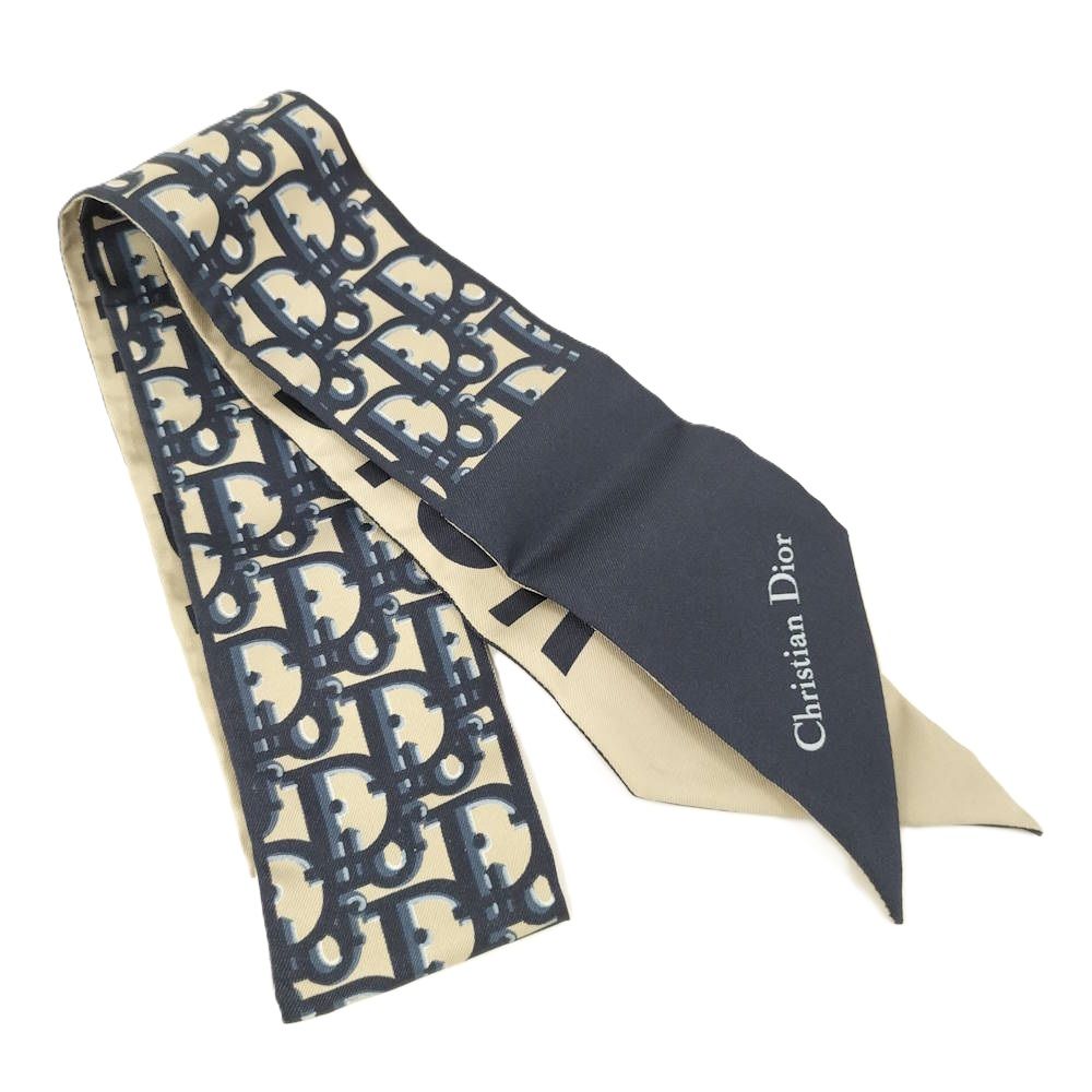 Dior Mitzah Ribbon Scarf Trotter Silk
