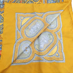 Hermes Carre 90 Scarf Qalamdan Silk Orange — view 6