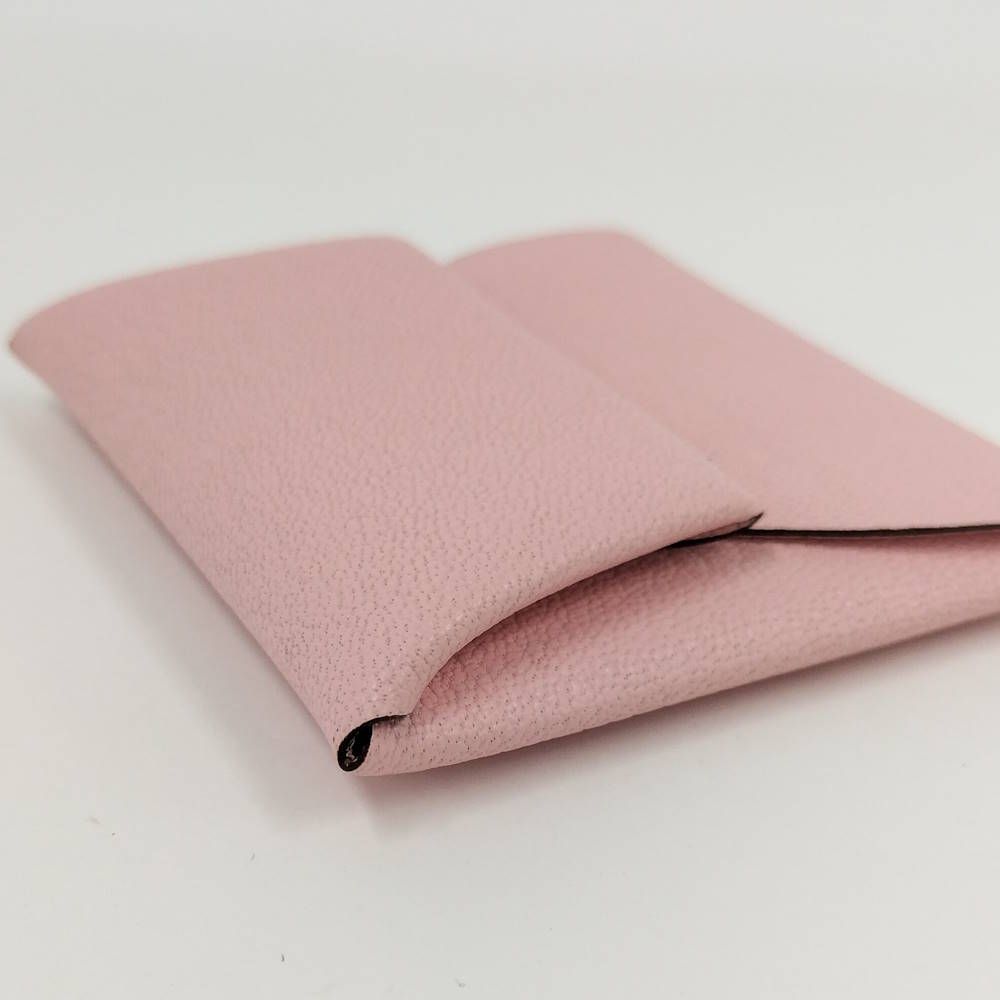 Hermes Bastia Coin Case Leather Pink — view 4
