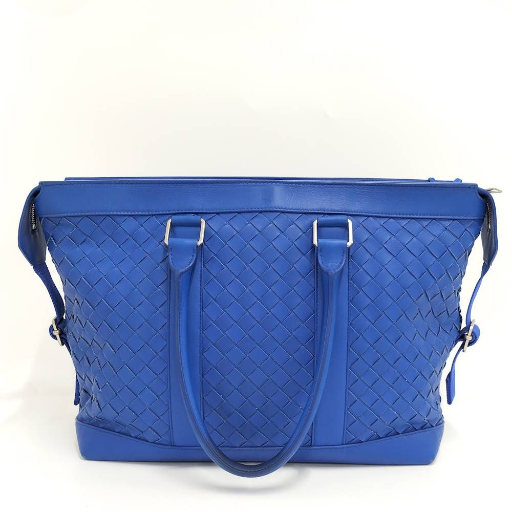 Bottega Veneta Handbag Intrecciato Leather Blue — view 2