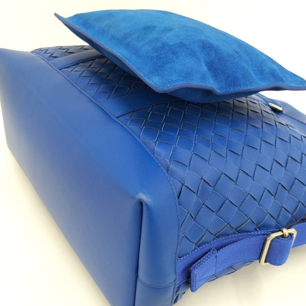Bottega Veneta Handbag Intrecciato Leather Blue — view 5