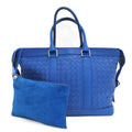 Bottega Veneta Handbag Intrecciato Leather Blue