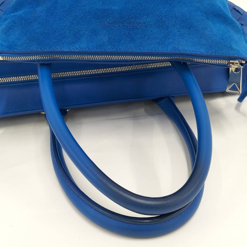 Bottega Veneta Handbag Intrecciato Leather Blue — view 7