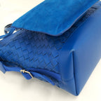 Bottega Veneta Handbag Intrecciato Leather Blue — view 3