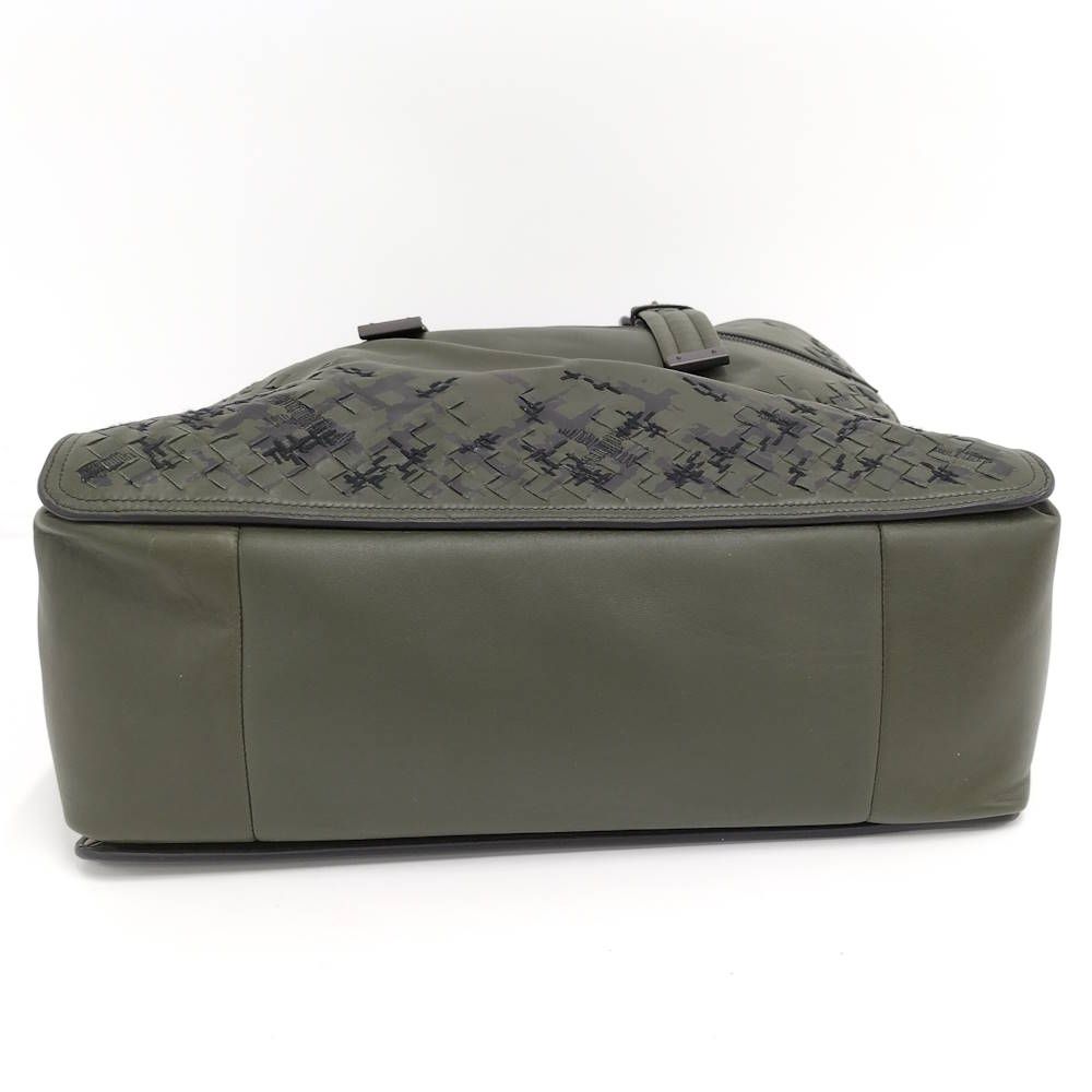 Bottega Veneta Tote Bag Intrecciato Leather Khaki — view 4