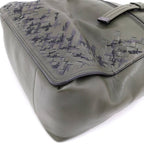 Bottega Veneta Tote Bag Intrecciato Leather Khaki — view 5