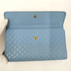 Gucci Wallet Micro Guccissima Flap Leather Light Blue — view 2