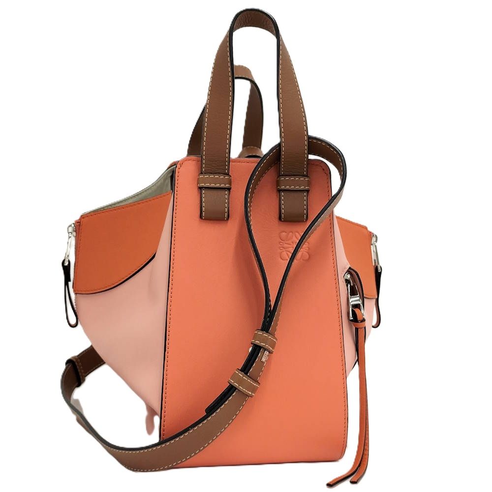 Loewe Shoulder Bag Hammock Small Leather Pink Orange