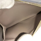 Celine Zipped Compact Card Holder Fragment Case Leather Gray — view 8