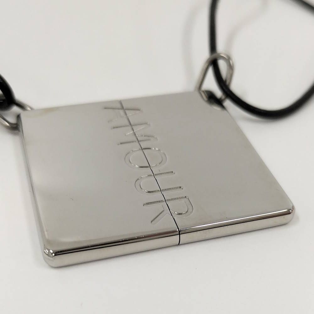Hermes Symbol Amour Necklace Pair Plated Silver — view 4