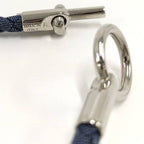 Hermes Glenan Bracelet Cotton Navy Silver — view 8