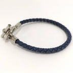 Hermes Glenan Bracelet Cotton Navy Silver — view 3