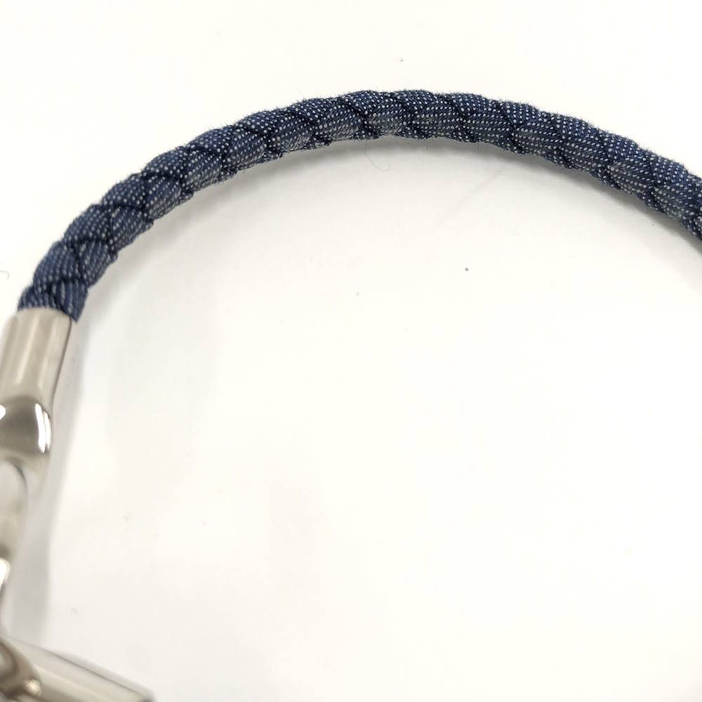Hermes Glenan Bracelet Cotton Navy Silver — view 6