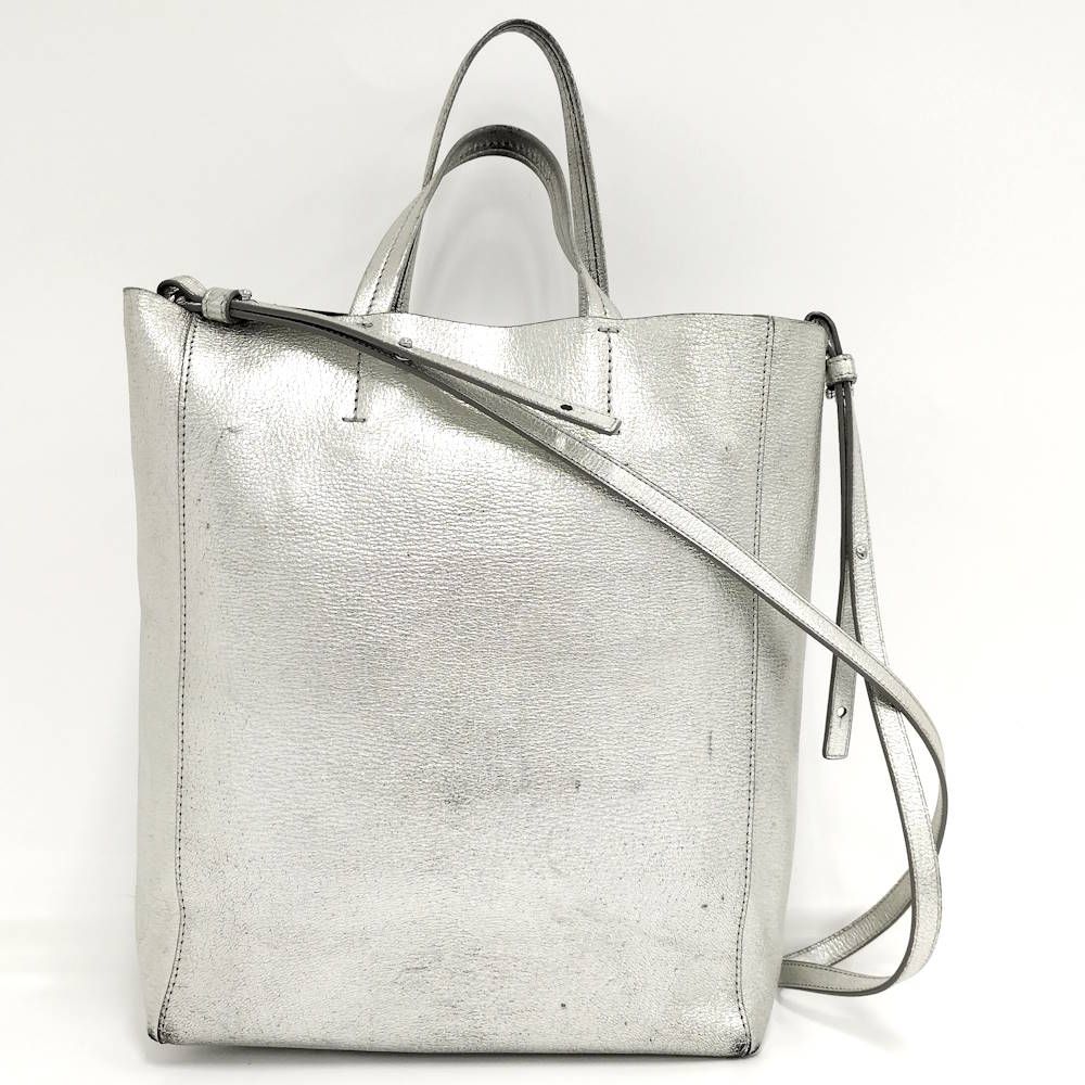 Celine Vertical Cover Small Bag Silver — view 2