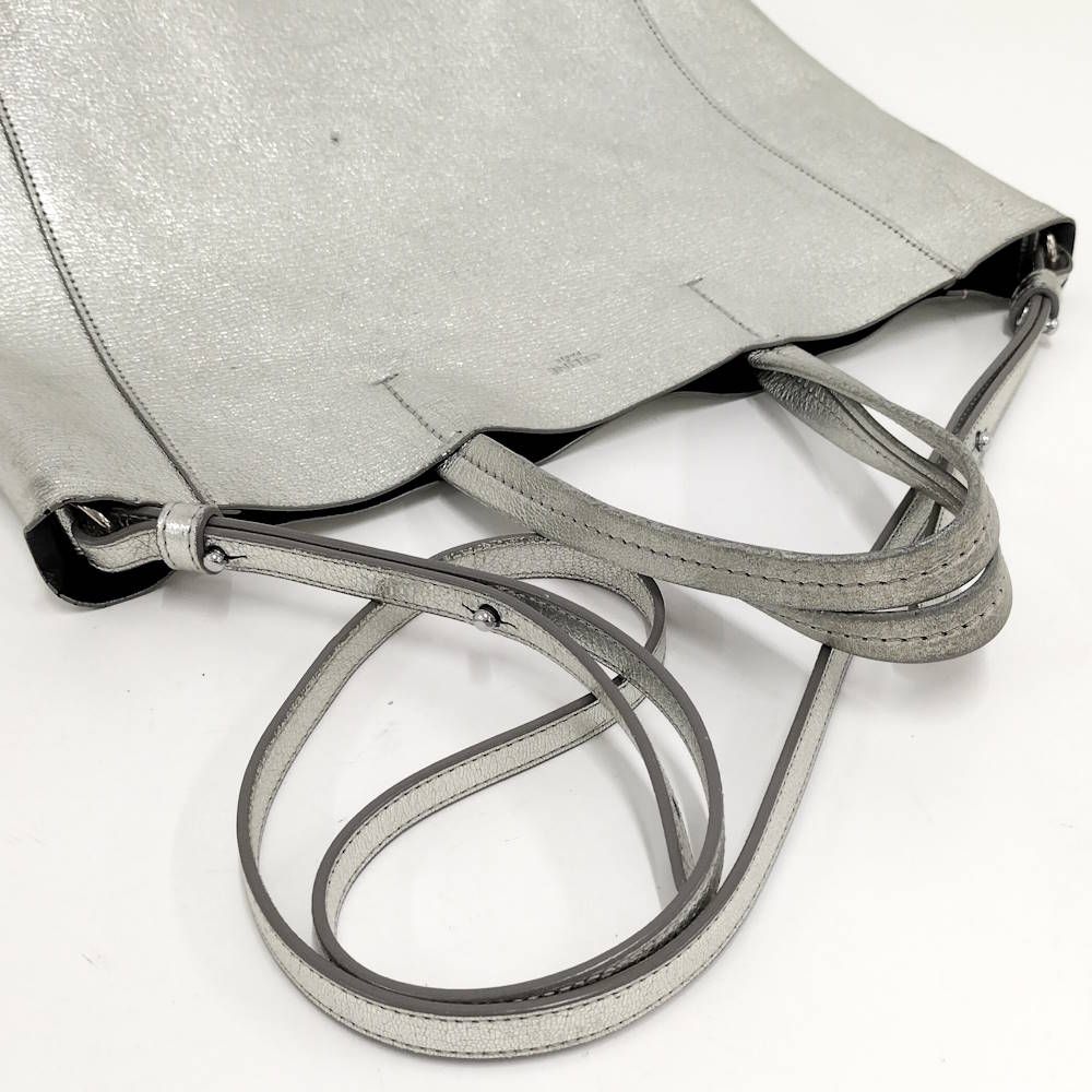 Celine Vertical Cover Small Bag Silver — view 6