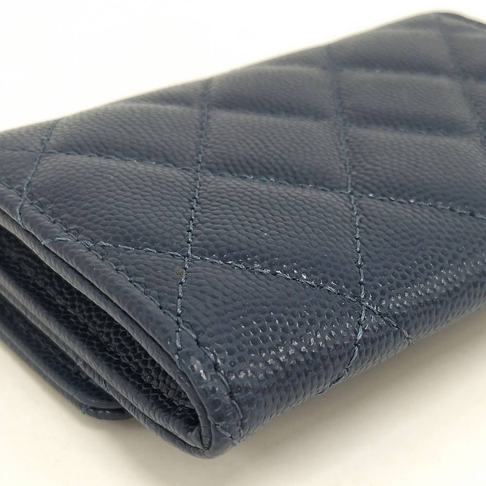 Chanel Coin Case Card Navy — view 5