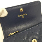 Chanel Coin Case Card Navy — view 6