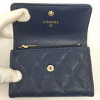 Chanel Coin Case Card Navy — view 2