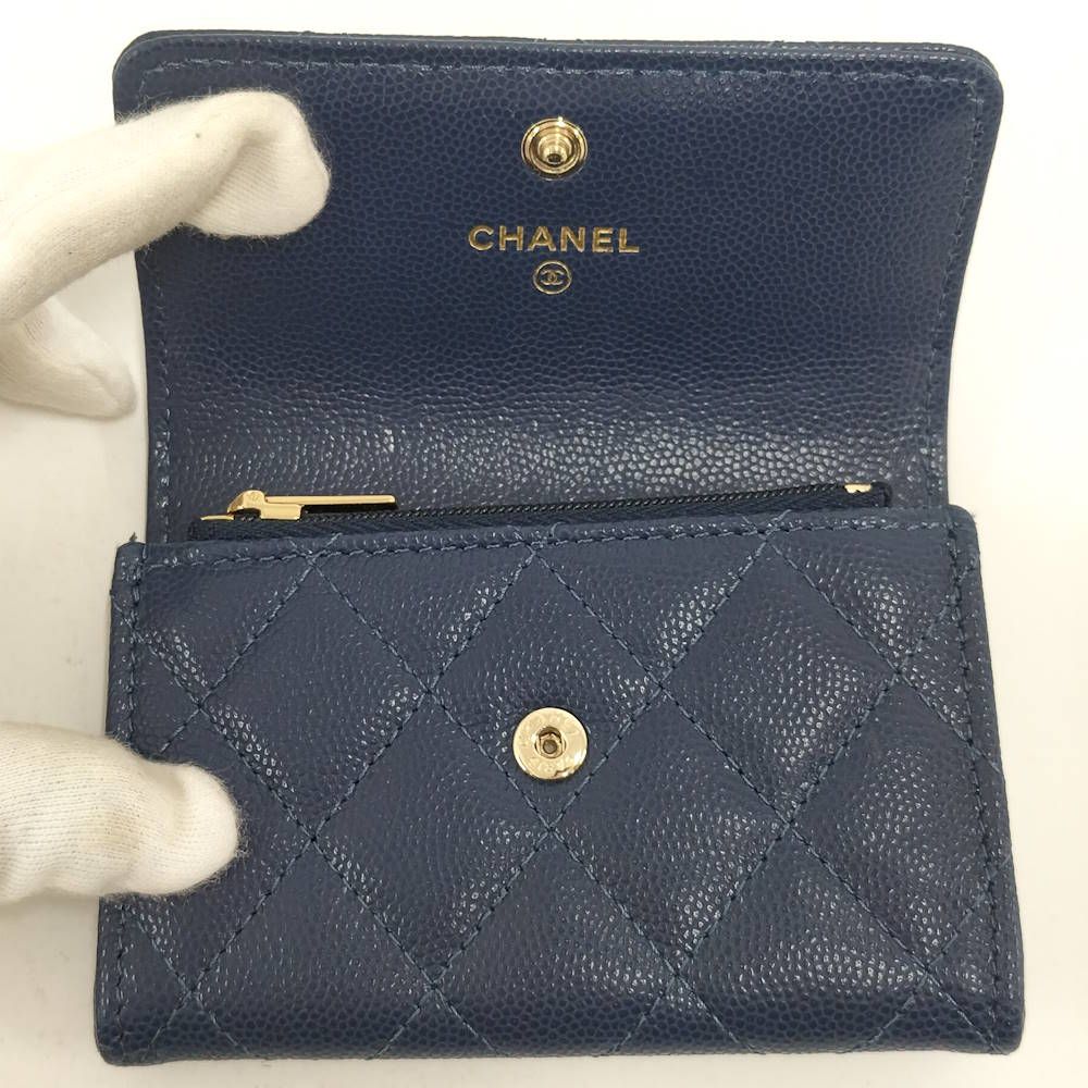 Chanel Coin Case Card Navy — view 2