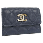 Chanel Coin Case Card Navy