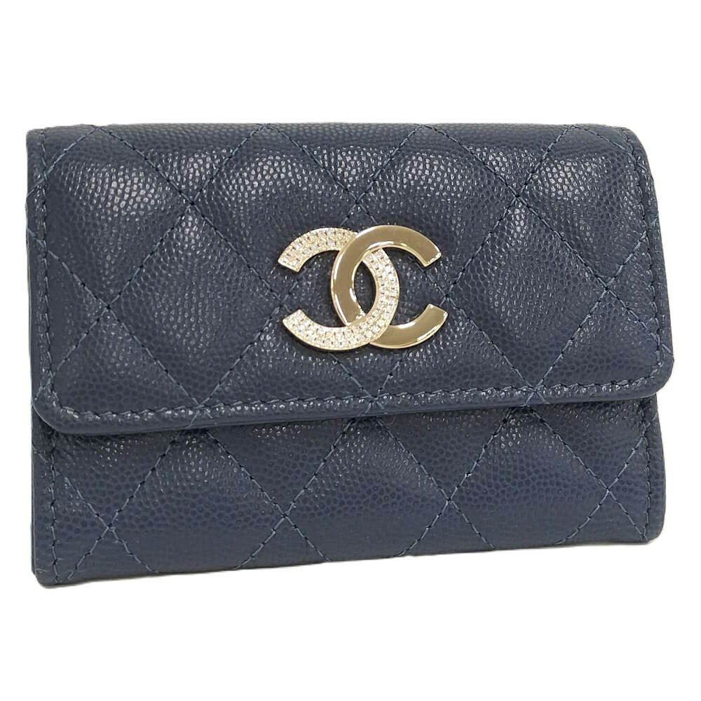 Chanel Coin Case Card Navy