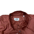 Hermes Stand Color Jacket Light Shirt Cotton Nylon Brick Brown Lightweight Haori — view 5