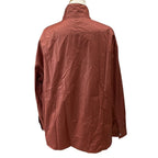Hermes Stand Color Jacket Light Shirt Cotton Nylon Brick Brown Lightweight Haori — view 3