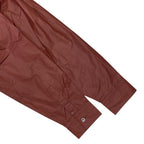Hermes Stand Color Jacket Light Shirt Cotton Nylon Brick Brown Lightweight Haori — view 7