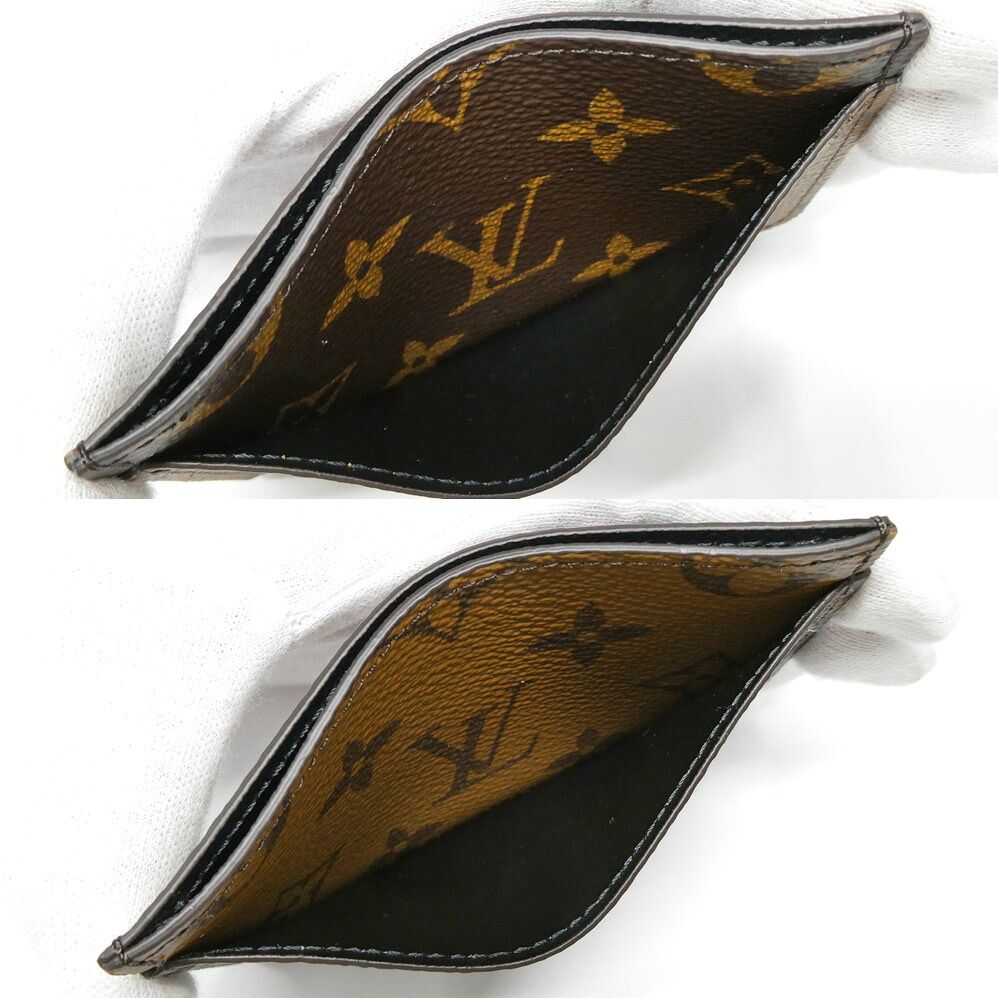 Louis Vuitton Card Case Holder Sample Monogram Reverse Brown