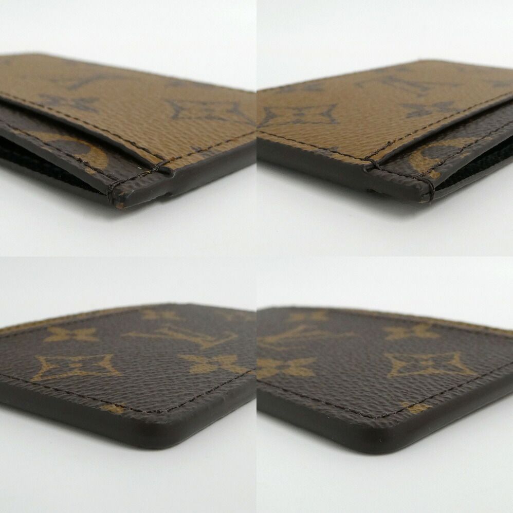 Louis Vuitton Card Case Holder Sample Monogram Reverse Brown