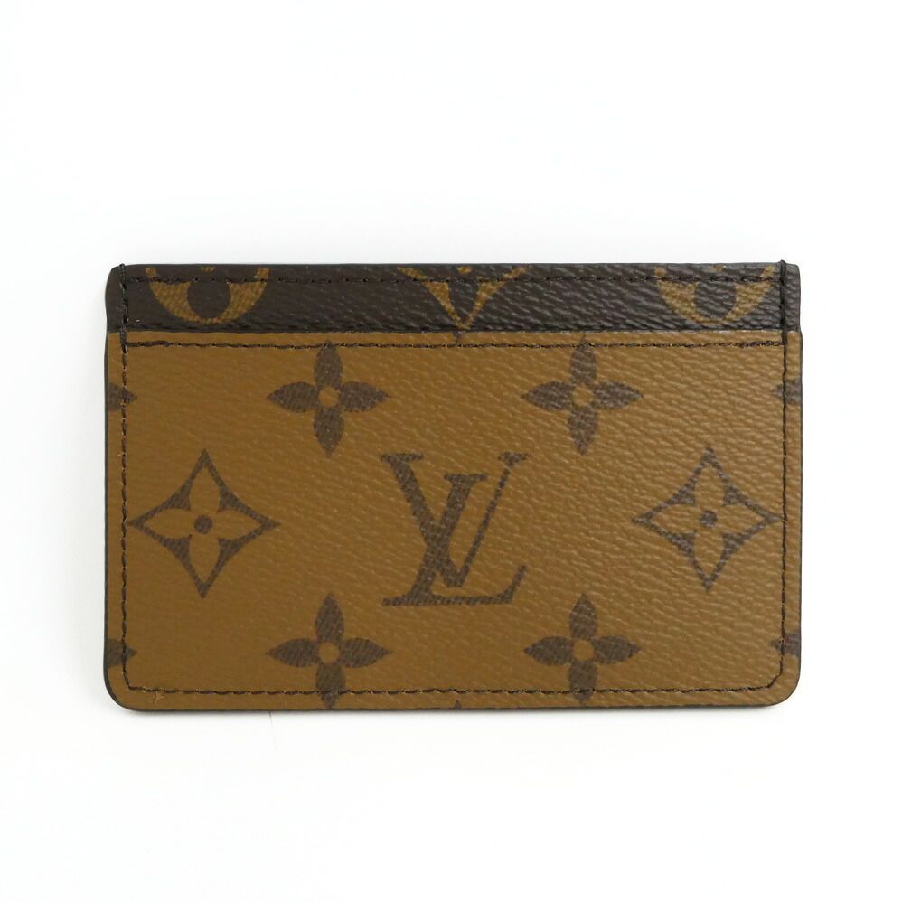 Louis Vuitton Card Case Holder Sample Monogram Reverse Brown