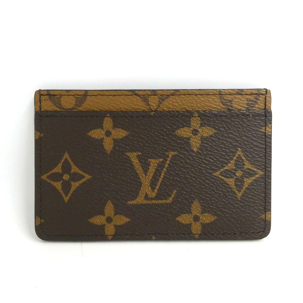 Louis Vuitton Card Case Holder Sample Monogram Reverse Brown