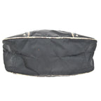 Prada Tessuto Nylon Shoulder Bag Leather Black White