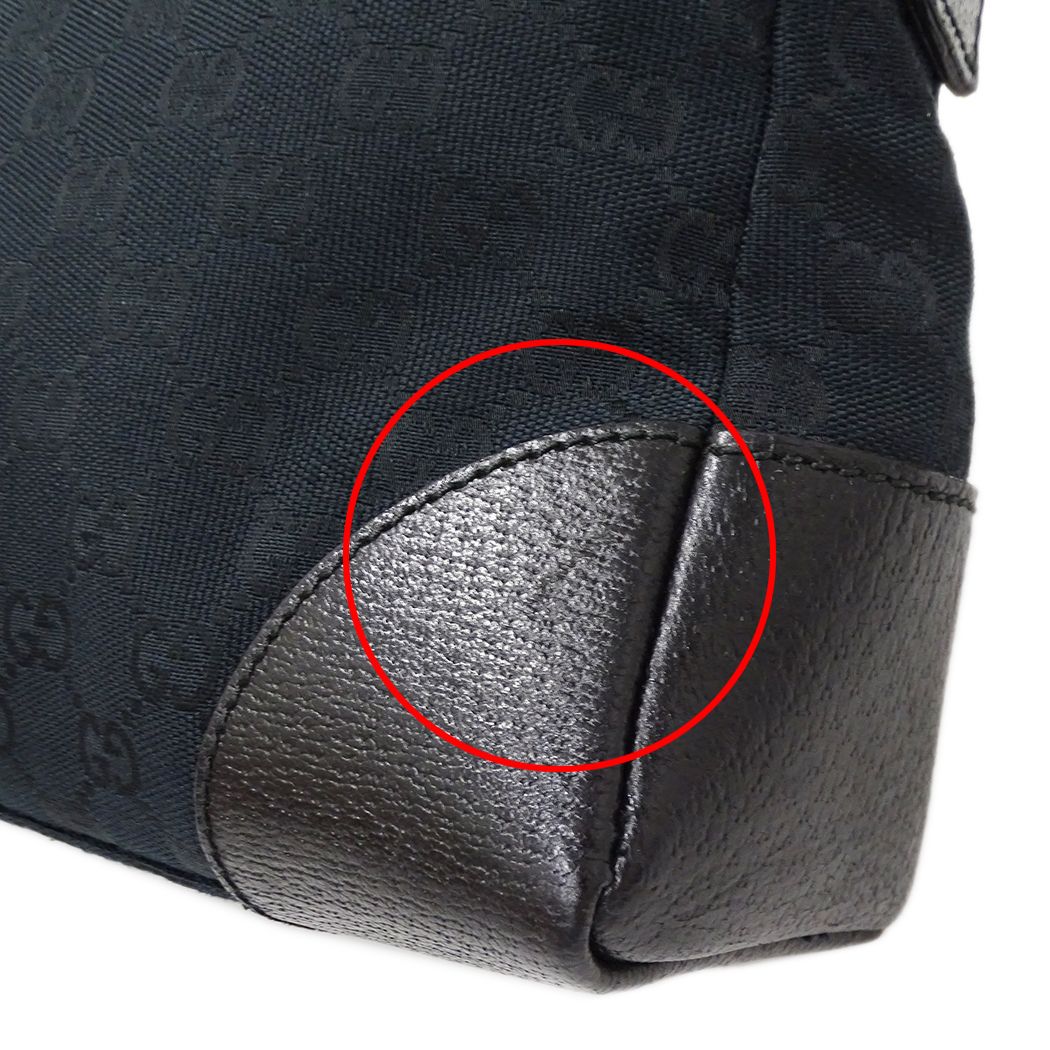 Gucci Shoulder Bag GG Canvas Black — view 9