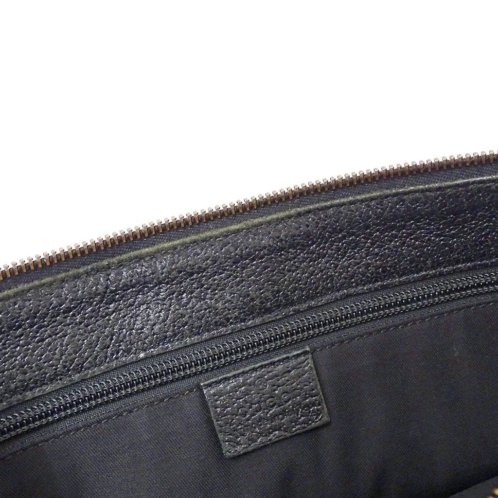 Gucci Shoulder Bag GG Canvas Black — view 8