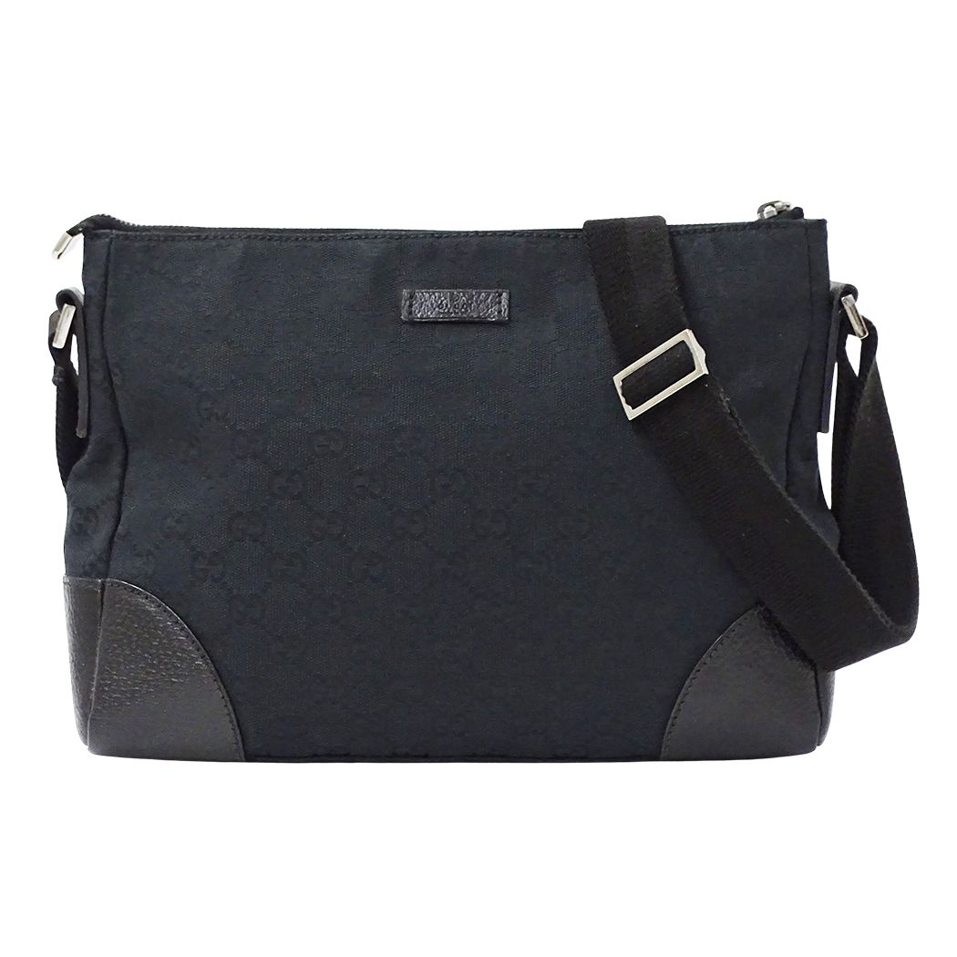 Gucci Shoulder Bag GG Canvas Black