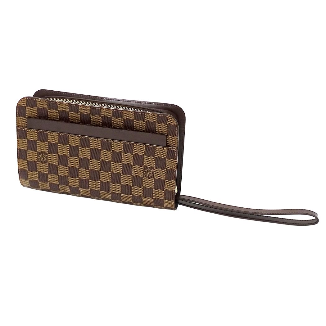 Louis Vuitton Damier Clutch Saint Brown — view 6